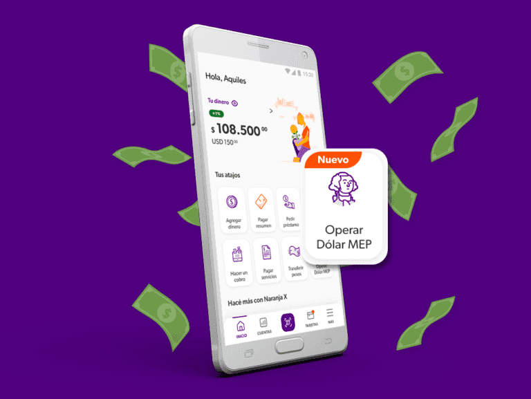 Naranja X suma Dólar MEP, para hacer frente a la inflación