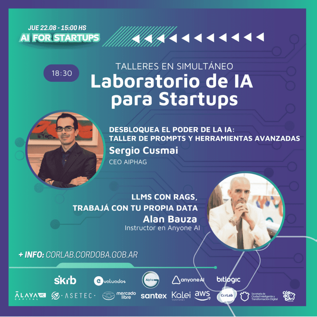 ¿Querés potenciar tu startup con IA? Atenti a este evento