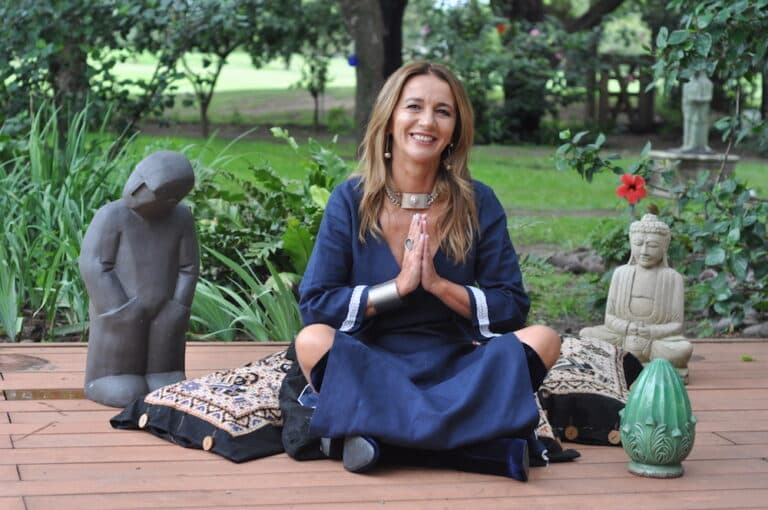 Meditación compartida con Cris Schwander en el marco de una celebración mundial