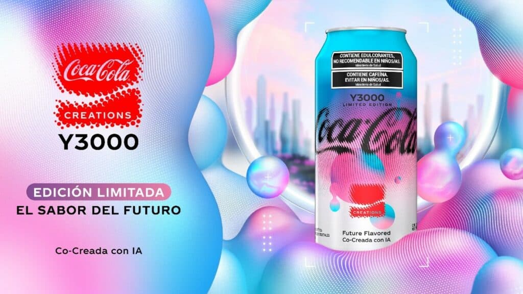 Coca-Cola nos invita beber el futuro con Coca-Cola Y3000, una edición limitada cocreada con Inteligencia Artificial