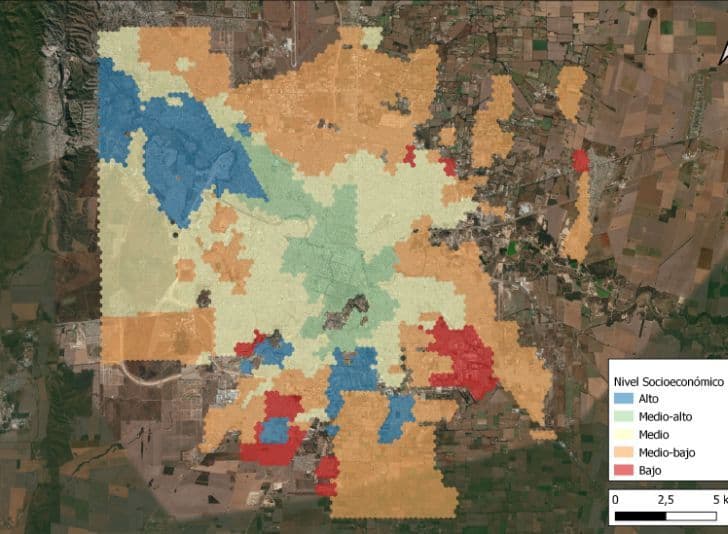 Cómo es y qué dice el mapa de los cinco niveles socioeconómicos de Córdoba