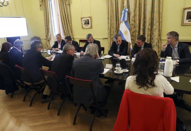Macri reunió al Gabinete económico en Casa Rosada