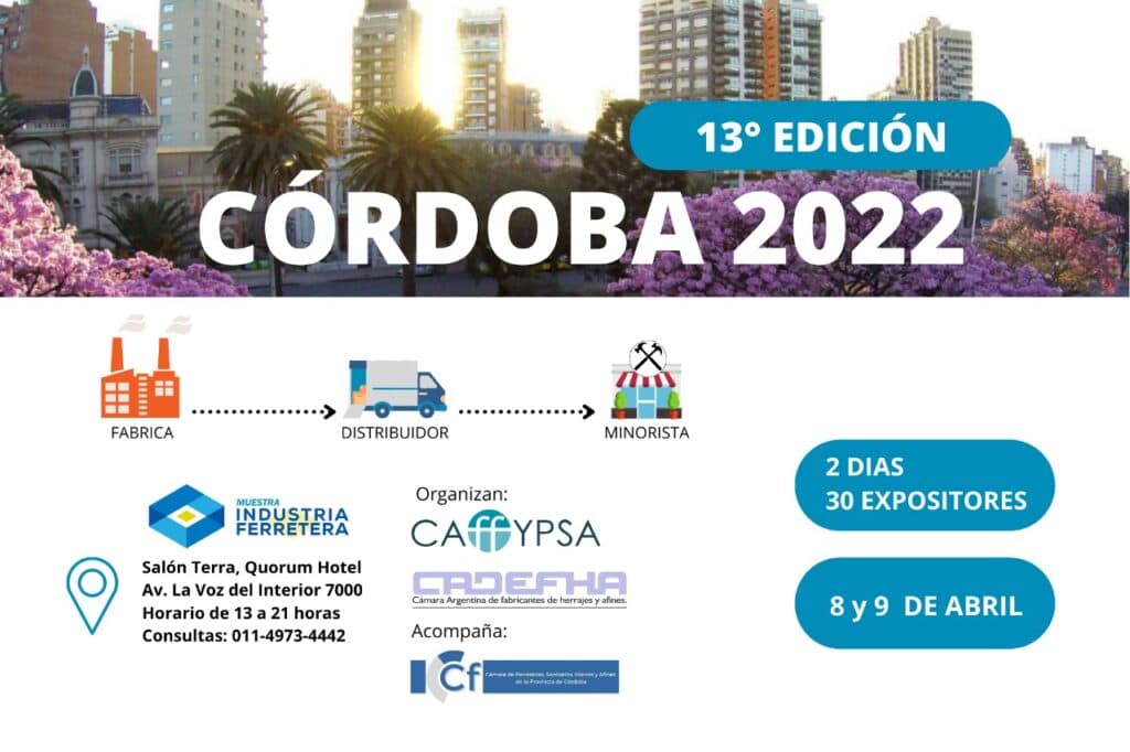 Llega la 13° Muestra de la Industria Ferretera (8 y 9 de abril)