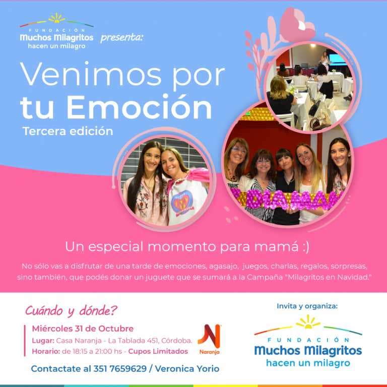 “VENIMOS POR TU EMOCIÓN”