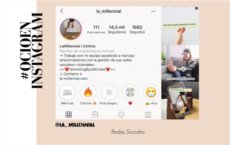 #OCIOENINSTAGRAM – Te recomendamos la cuenta de Cinthia de @la_millenial