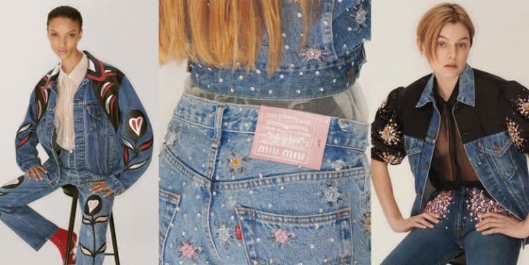 Upcycled by Miu Miu: alianza explosiva junto a Levi’s y una colección de denim reciclado que vas a amar